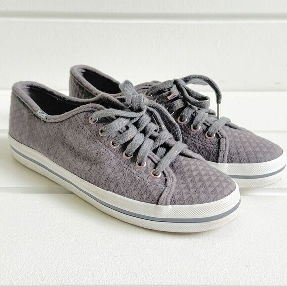 Keds Kickstart Jersey Lace-Up Sneaker Dark Grey Stitch Fix NWT Size 6.5 - Picture 3 of 10